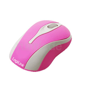 Maus optisch USB Mini mit LED rosa