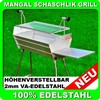 Mangal EURO MEGA V2A 100% Edelstahl Schaschlik Grill